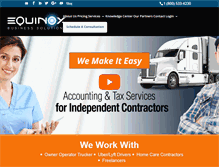 Tablet Screenshot of equinoxbusiness.com